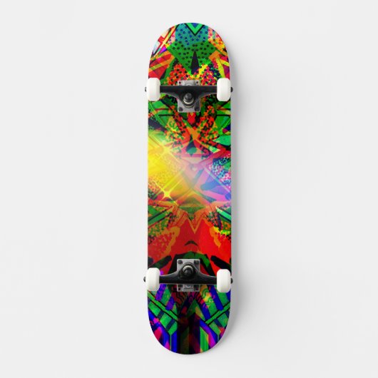 Neon Flash Graffiti Skateboard (Vorderseite)
