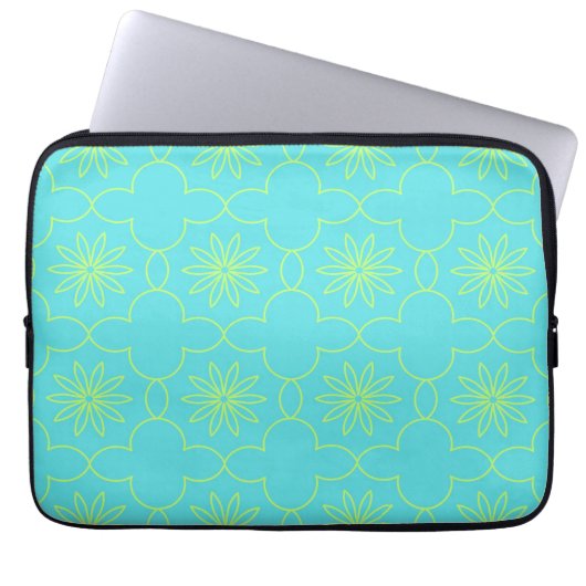 Neon Flora Laptopschutzhülle (Vorderseite)