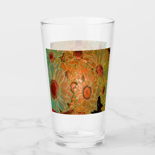 Neon Floral #2 Glas (Vorderseite)