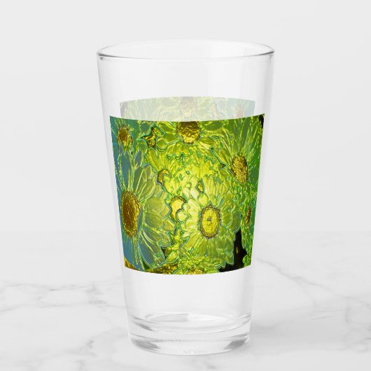 Neon Floral #3 Glas (Vorderseite)
