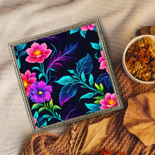 Neon Floral Dream Fotodruck