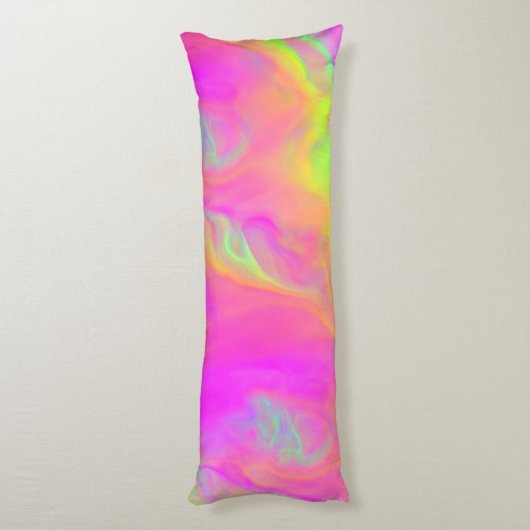 Neon Flow Body Pillow Seitenschläferkissen (Rückseite (Vertikal))