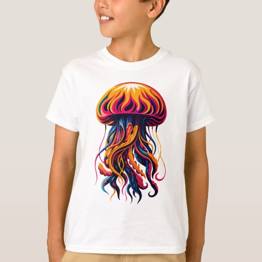 Neon Flow Jellyfish T-Shirt (Vorderseite)