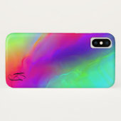 Neon Flow Personalisiert Phone Case (Rückseite (Horizontal))