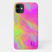 Neon Flow Personalisiert Phone Case (Rückseite)