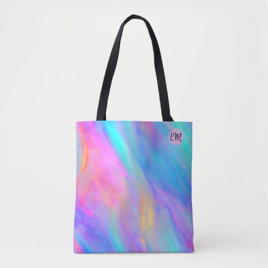 Neon Flow Personalisiert Tote Bag Tasche (Vorderseite)