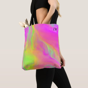 Neon Flow Personalisiert Tote Bag Tasche