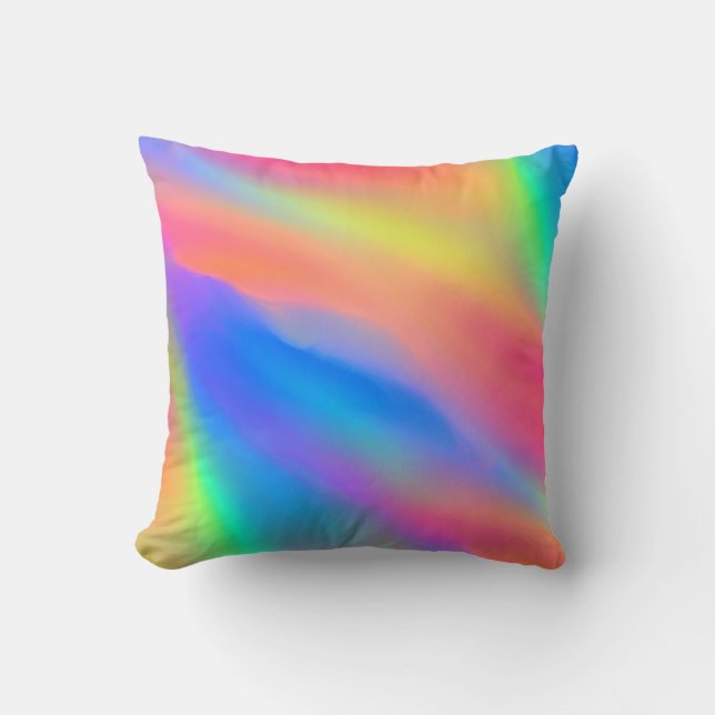 Neon Flow Throw Kissen (Vorderseite)