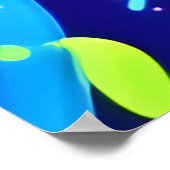 Neon Fluid Art Poster (Ecke)