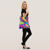 Neon Fluid Art Tasche (Am Model)