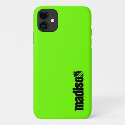 Neon Fluorescent Green Case-Mate iPhone Hülle (Rückseite)