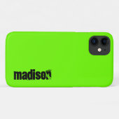 Neon Fluorescent Green Case-Mate iPhone Hülle (Rückseite (Horizontal))