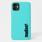 Neon Fluorescent Turquoise Case-Mate iPhone Hülle (Rückseite)