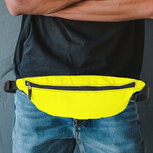 Neon Fluorescent Yellow Retro Bauchtasche