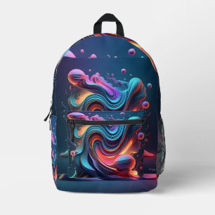 Neon Flux Bedruckter Rucksack