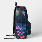 Neon Flux Bedruckter Rucksack (Links)