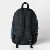 Neon Flux Bedruckter Rucksack (Rückseite)