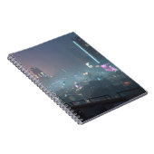 Neon Fog Cyber City Notebook Notizblock (Rechte Seite)