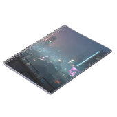 Neon Fog Cyber City Notebook Notizblock (Linke Seite)
