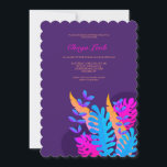Neon Foliage Bat Mitzvah Einladung<br><div class="desc">Eine atemberaubende botanische Einladung mit Neonfolien vor lila Hintergrund.Hintergrundvektor erstellt von s.salvador - www.freepik.com). ()Die Karte lässt sich einfach mit Ihrem Text, Schriftart, Schriftart, Papierform und der Auswahl von sechs Papiertypen anpassen.() Nicht genau das, was Sie suchen? Alle unsere Produkte können auf Ihre Bedürfnisse zugeschnitten werden, ohne Aufpreis.() Kontaktieren Sie...</div>