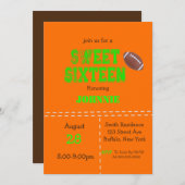 Neon Football 16 . Geburtstag Geburtstagspartei (Vorne/Hinten)