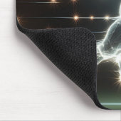 Neon Football Player läuft Mousepad (Ecke)