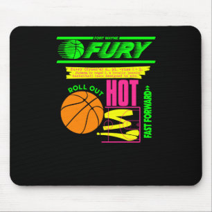 Neon Fort Wayne Fury Basketball Mousepad