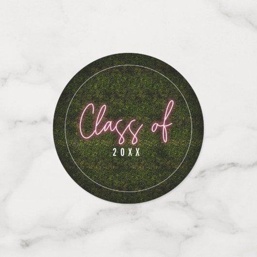 Neon Foto Abschluss Konfetti (Klein Vorderseite)