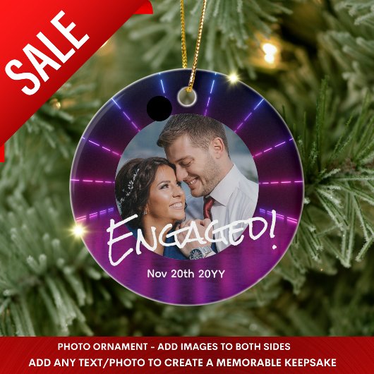 Neon FOTO Weihnachtsdekoration Psychedelic Modern Keramik Ornament