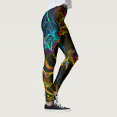 Neon Fraktal 1 Leggings (Rechts)