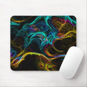 Neon Fraktal 1 Mousepad (Mit Mouse)