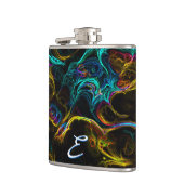 Neon Fraktal 1 Wrapped Flask Flachmann (Links)