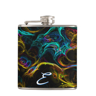 Neon Fraktal 1 Wrapped Flask Flachmann