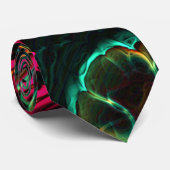 Neon Fraktal 2 Krawatte (Gerollt)