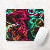Neon Fraktal 2 Mousepad (Mit Mouse)