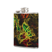 Neon Fraktal 4 Wrapped Flask Flachmann (Links)