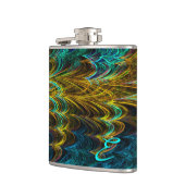 Neon Fraktal 5 Wrapped Flask Flachmann (Links)