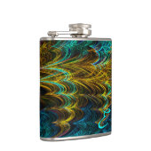 Neon Fraktal 5 Wrapped Flask Flachmann (Rechts)