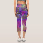 Neon Fraktal Leggings (Rückseite)