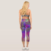 Neon Fraktal Leggings (Rückseite)