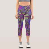 Neon Fraktal Leggings (Vorderseite)