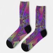Neon Fraktal Socks Socken (Linkes Detail)