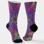 Neon Fraktal Socks Socken (Gewinkelt)