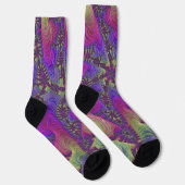 Neon Fraktal Socks Socken (Rechts)