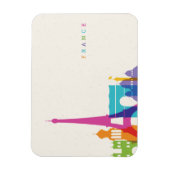 Neon France Skyline Magnet (Vertikal)