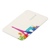 Neon France Skyline Magnet (Linke Seite)