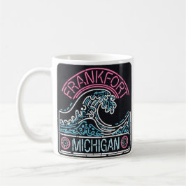 Neon Frankfort Michigan Kaffeetasse