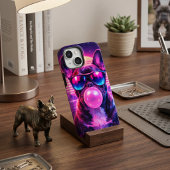 Neon Französische Bulldogge Bubblegum Synthwave Case-Mate iPhone Hülle