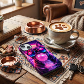 Neon Französische Bulldogge Bubblegum Synthwave Case-Mate iPhone Hülle