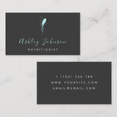 Neon Fresh Bio Gemüsefutter Elegant Visitenkarte (Vorne/Hinten)